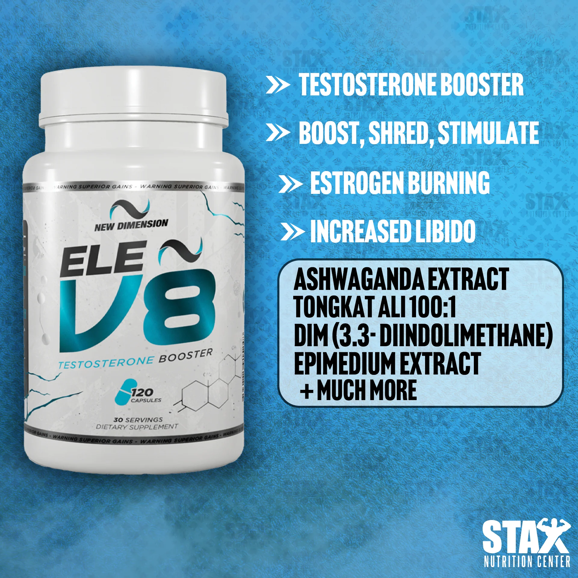 EleV8 [New Dimension] Natural Testosterone Enhancement - Image 4