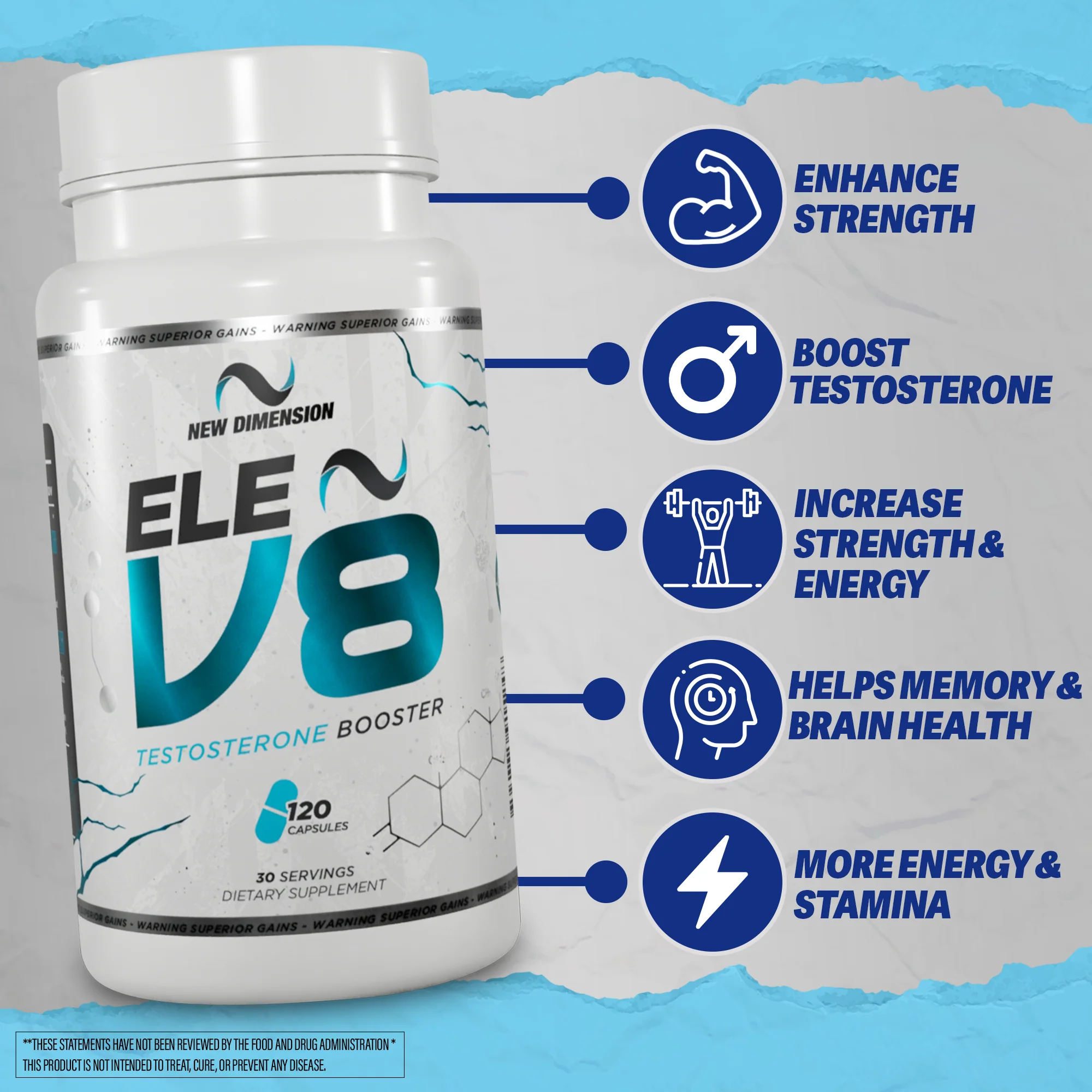 EleV8 [New Dimension] Natural Testosterone Enhancement - Image 7